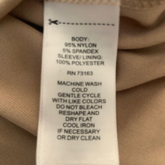 NWOT Cable & Gauge Women's Lace Crochet Nude Romantic Neutral Top - Size L - Picture 8 of 8